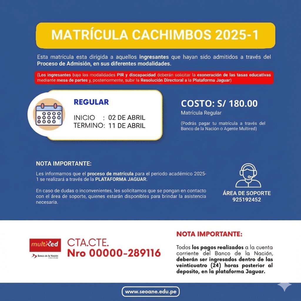 Matrícula 2025-I