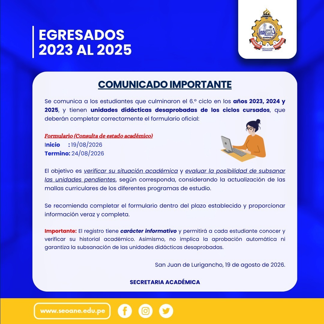 FORMULARIO DE CONSULTA ESTADO ACADÉMICO – EGRESADOS 2023-2024-2025