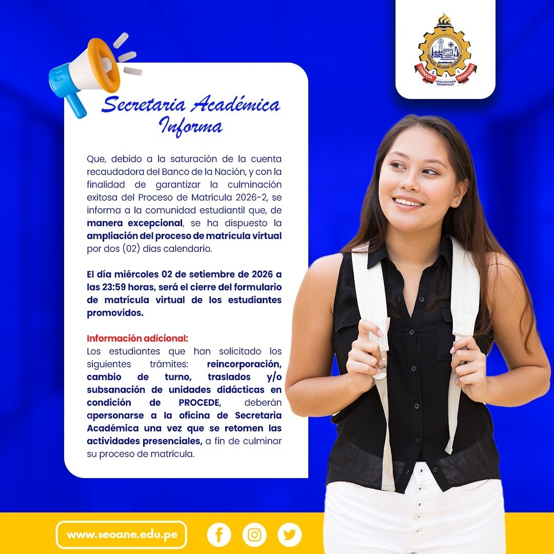 COMUNICADO – AMPLIACIÓN EXTRAORDINARIA