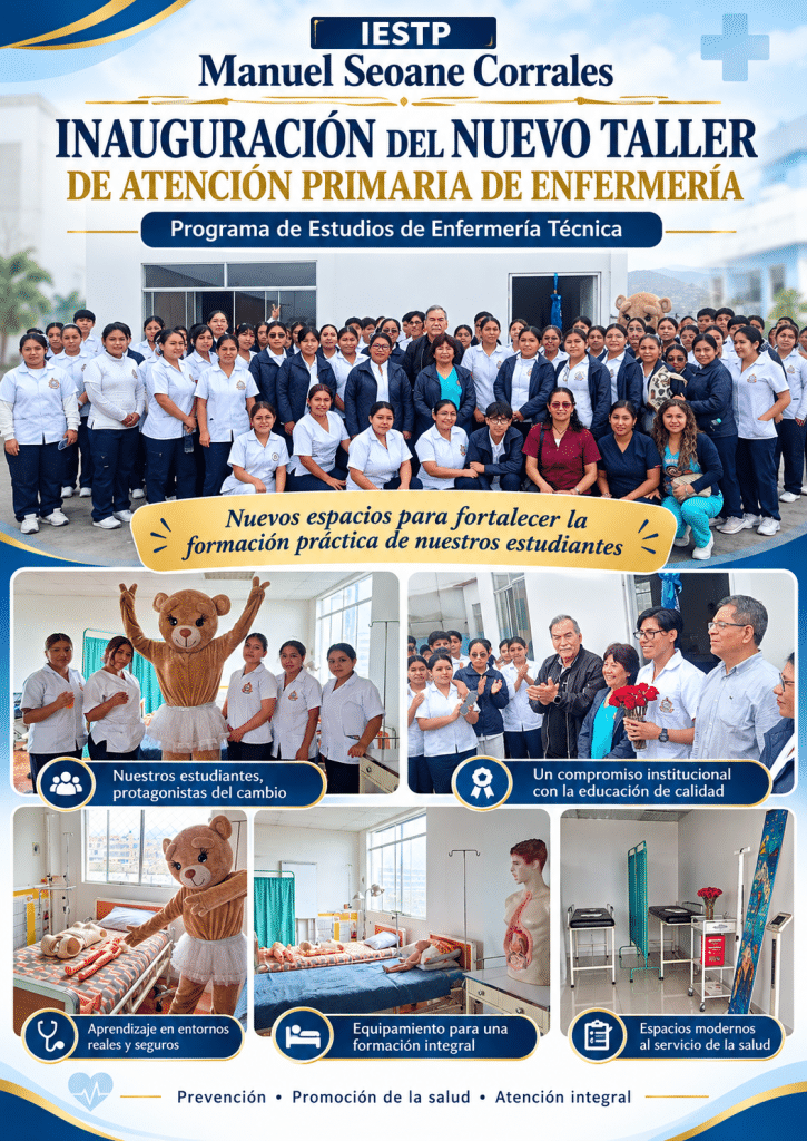 Inauguración del Taller de Atención Primaria de Enfermería - IESTP Manuel Seoane Corrales
